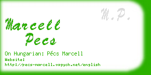marcell pecs business card